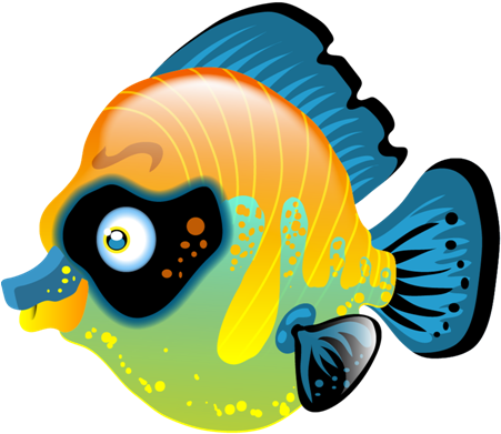 Dieser Fisch Schillert Und Leuchtet In Den Intensivsten - Coral Reef Fish - Transparent PNG Free Download