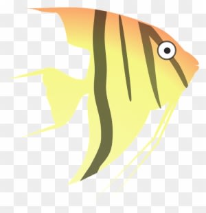 Tropical Fish Clipart 24, Buy Clip Art - Angel Fish Cartoon - Transparent PNG Free Download