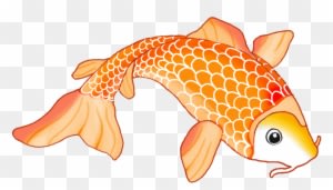 Sketch Of Orange Koi Fish - Koi Fish Drawing - Transparent PNG Free Download