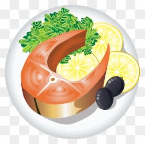 Roast Clipart Main Dish - Fish Dish Clipart - Transparent PNG Free Download
