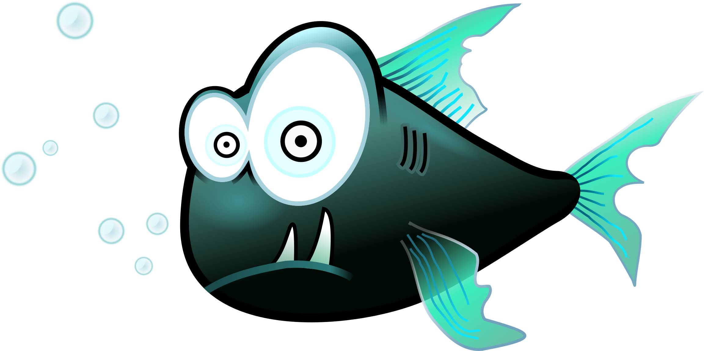 Cartoon Fish Shower Curtain - Transparent PNG Free Download