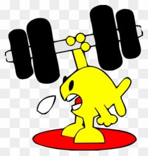 Weight Lifting Clipart - Cartoon Fish Lifting Weights - Transparent PNG Free Download