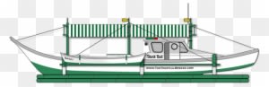 Bangka Style Fishing Boat - Fishing Boat In The Philippines - Transparent PNG Free Download