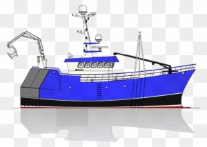 50m Twin Rig Trawler - Fishing Trawler - Transparent PNG Free Download