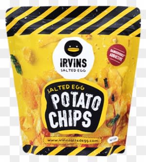 Salted Egg Potato Chips - Salted Egg Fish Skin Singapore - Transparent PNG Free Download