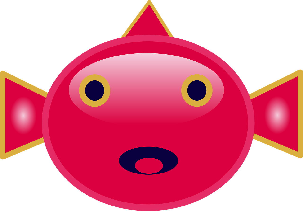 Fish Mouth Eyes Red Face Png Image - Funny Cartoon Fish Faces - Transparent PNG Free Download