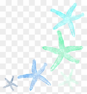 Starfish Prints Clip Art - Star Fish Clip Art Free - Transparent PNG Free Download