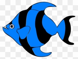 Blue Fish Clipart - Transparent PNG Free Download