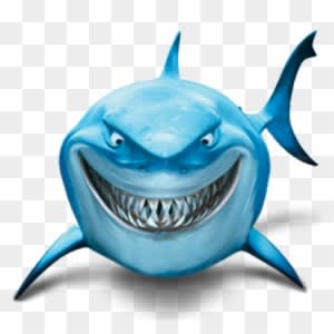 Shark Attack Finding Nemo Transparent - Fish Are Friends Not Food - Transparent PNG Free Download