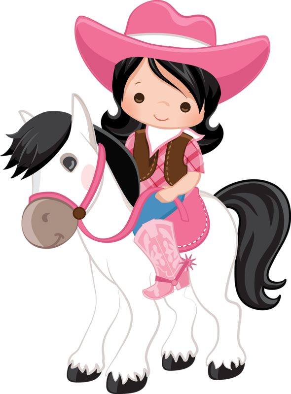 Cowboy E Cowgirl - Cowgirl On Horse Clipart - Transparent PNG Free Download