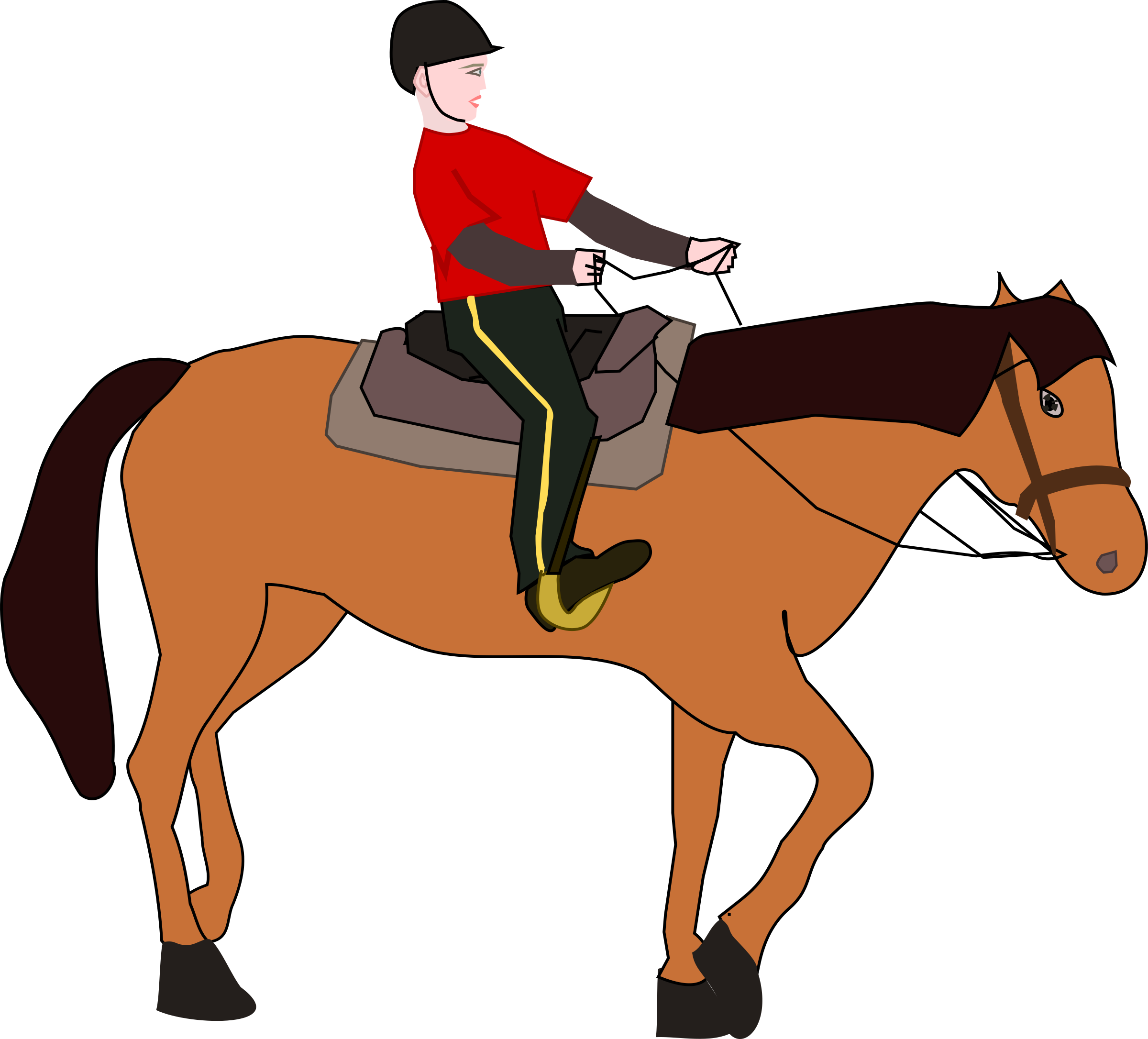 Western Horse Riding Clipart 20 - Horse Riding Clipart - Transparent PNG Free Download