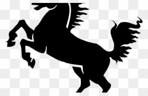 Cute Rabbit Clipart - Horse Png Black - Transparent PNG Free Download