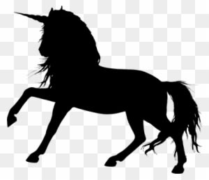 Animal Creature Equine Fantasy Fictional H - Horse Silhouette Transparent Background - Transparent PNG Free Download
