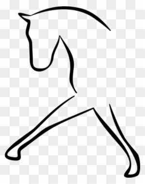 Dressage, Stick Figure Of A Horse - Dressage Horse Clip Art - Transparent PNG Free Download