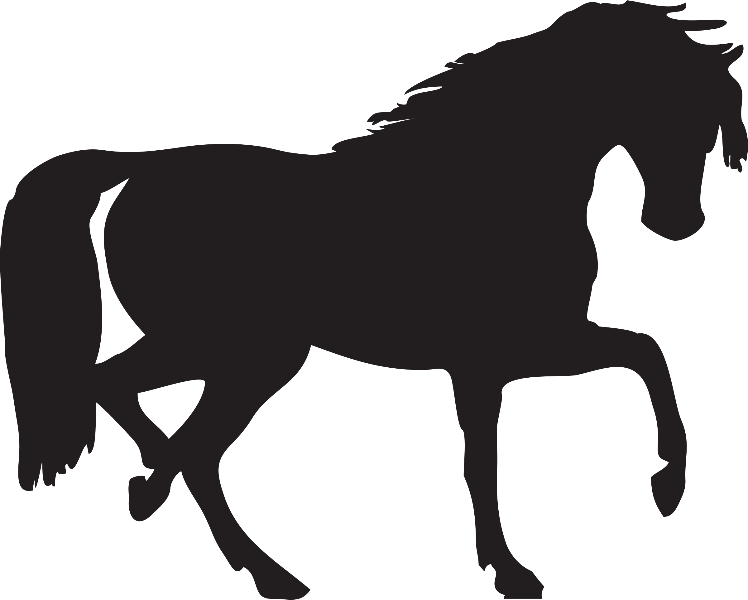 Horse Clipart Transparent Background - Horse Silhouette Clip Art - Transparent PNG Free Download