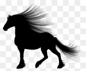 Info Long Haired Horse Silhouette Clipart Free - Horse Silhouette - Transparent PNG Free Download