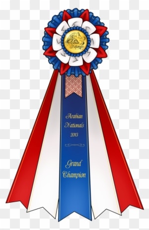 Arabian Nationals - Grand Champion Horse Show Ribbon - Transparent PNG Free Download