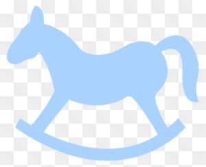 Free Blue Horse Cliparts, Download Free Clip Art, Free - Blue Rocking Horse Png - Transparent PNG Free Download