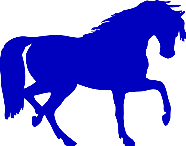 28 Collection Of Blue Horse Clipart - Horse Silhouette Clip Art - Transparent PNG Free Download