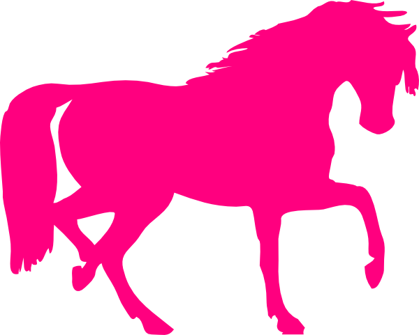 Pink Horse Clip Art - Horse Silhouette Clip Art - Transparent PNG Free Download