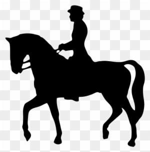 Images For Jumping Horse Clip Art Free - Man On Horse Silhouette - Transparent PNG Free Download
