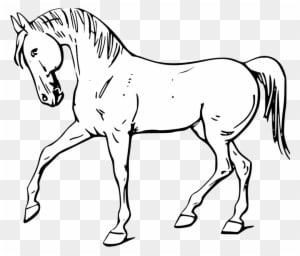 Farm - Clipart - Black - And - White - Horse Black And White - Transparent PNG Free Download