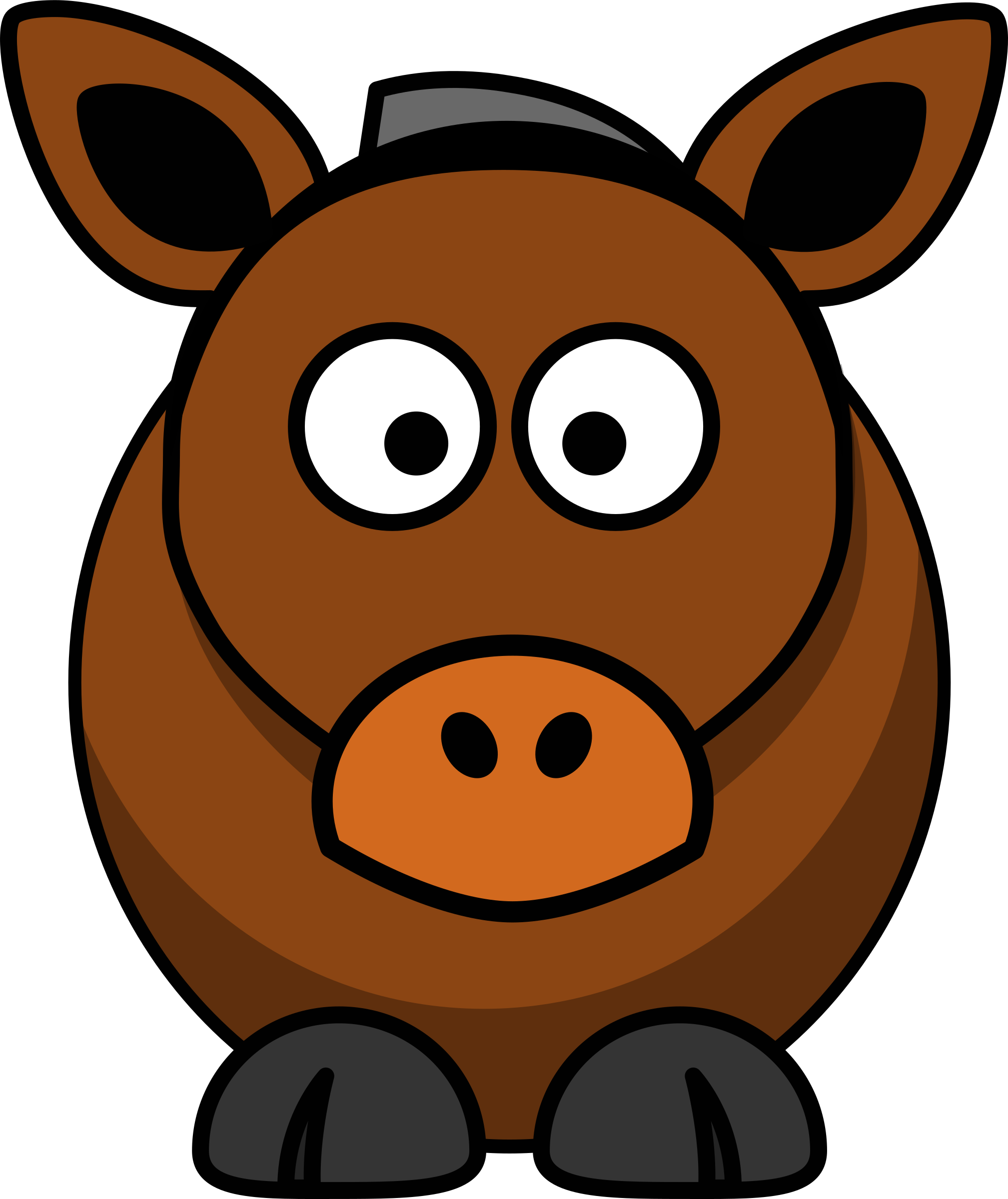 Big Image - Cartoon Horse Clipart - Transparent PNG Free Download