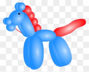 Pferd, Ballon, Fantasie, Tier, Clown - Balloon Horse - Transparent PNG Free Download