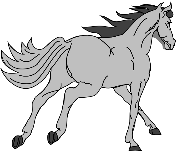 Gray Horse Clipart - Horse Clip Art Free - Transparent PNG Free Download