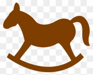 Brown Rocking Horse Clip Art At Clker - Rocking Horse Clip Art - Transparent PNG Free Download