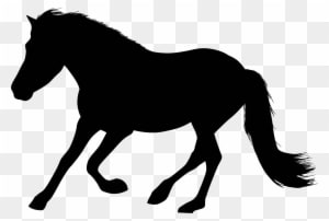 Running Horse Silhouette Clip Art Imageu200b Gallery - Horse - Transparent PNG Free Download