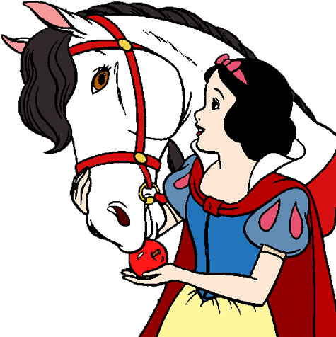 Snow White And The Seven Dwarfs Images Snow White Clipart - Snow White And Horse - Transparent PNG Free Download