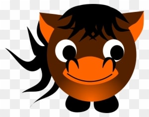 Big Image - Cartoon Horse Shower Curtain - Transparent PNG Free Download