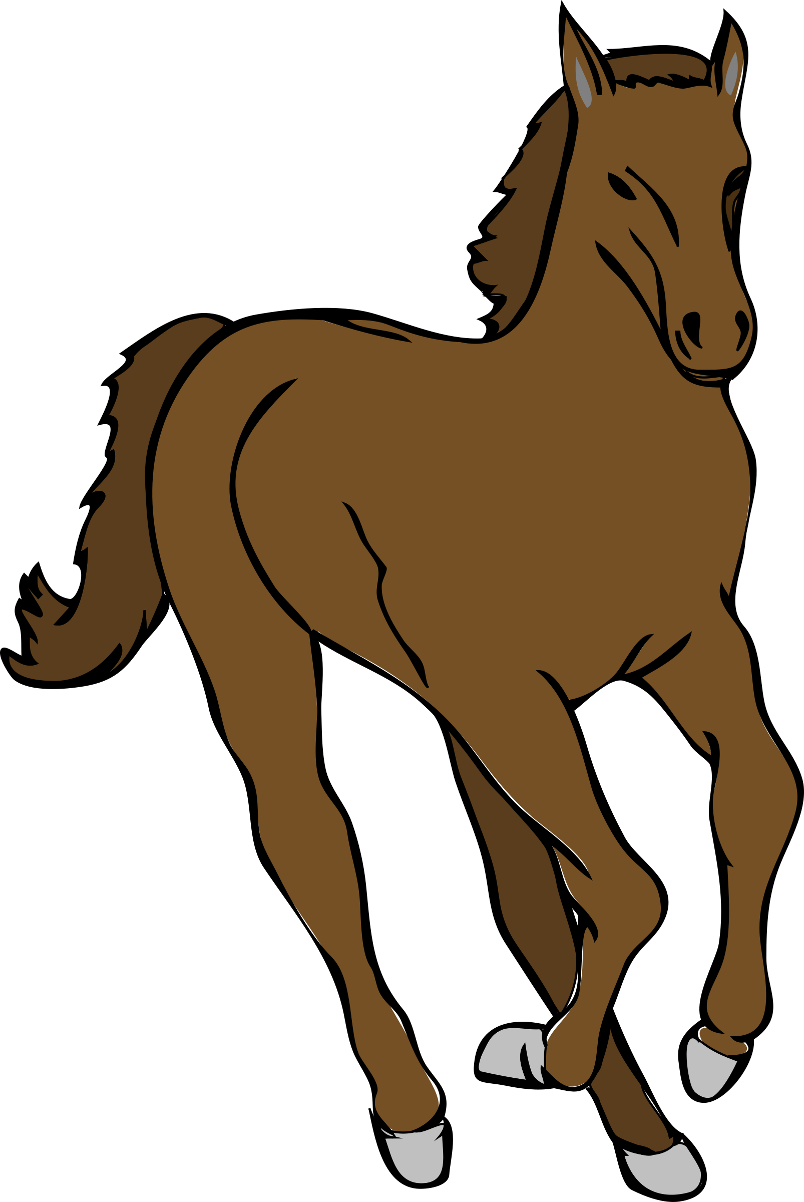 Foal Clipart Colt - Clipart Of Horse Running - Transparent PNG Free Download