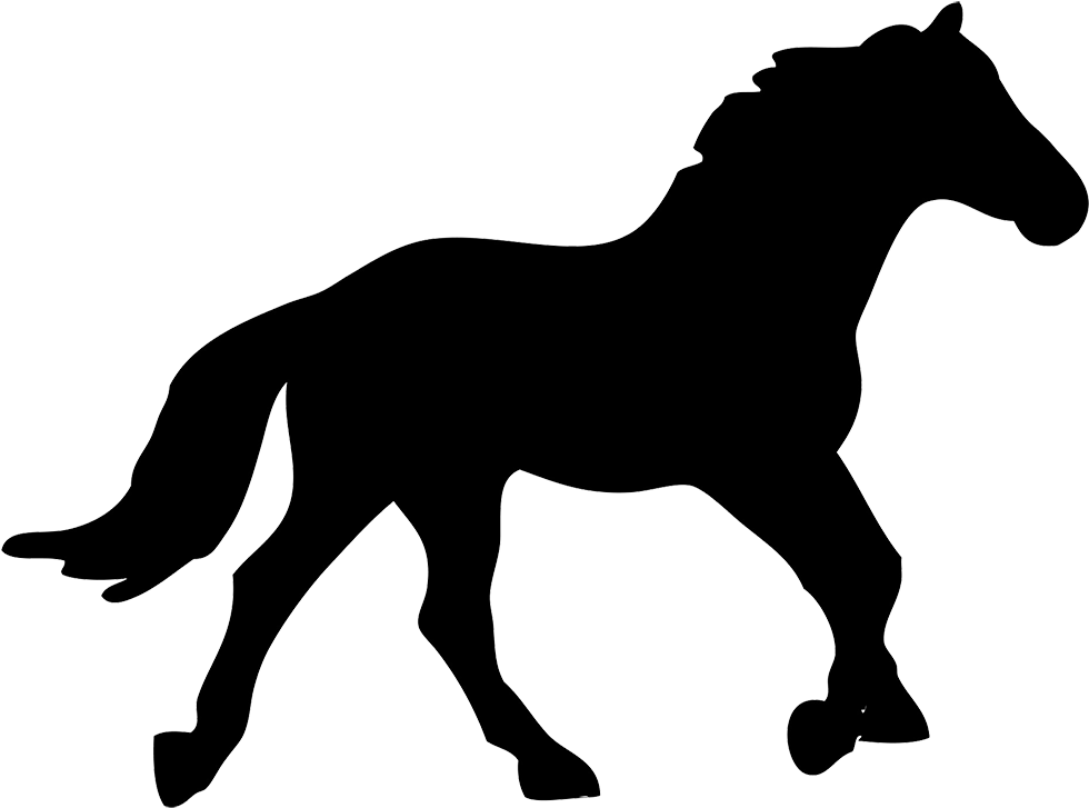 Running Horse Silhouette Clip Art Free - Public Domain Horse Silhouette - Transparent PNG Free Download