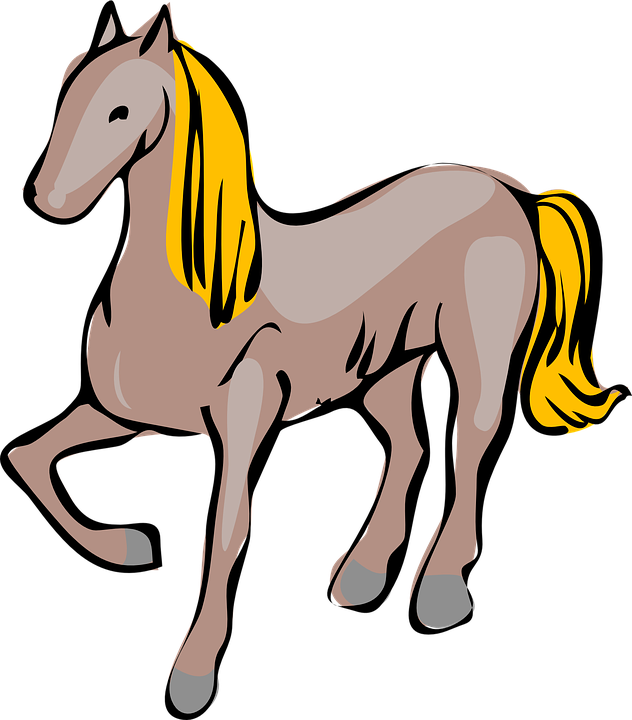 Cartoon Cowboy Horse 18, - Mare Horse Clipart - Transparent PNG Free Download