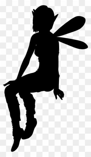 Elf Fairy Silhouette Variation 2 - Horse Clipart - Transparent PNG Free Download