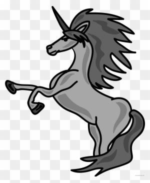 Unicorn Animal Free Black White Clipart Images Clipartblack - Horse - Transparent PNG Free Download