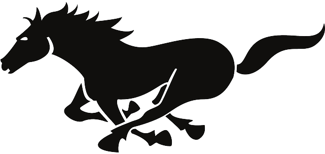 Free Horses Running Silhouette, Hanslodge Clip Art - Running Horse Silhouette Png - Transparent PNG Free Download