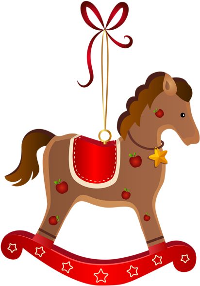 Rocking Horse Christmas Ornament Transparent Png Clip - Rocking Horse Christmas Ornament - Transparent PNG Free Download
