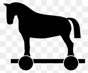 Trojan Horse Animal Free Black White Clipart Images - Trojan Horse Clip Art - Transparent PNG Free Download