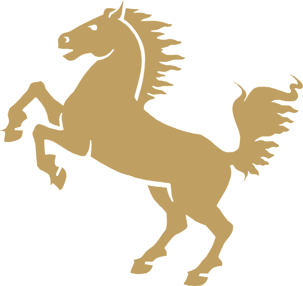 Gold Horse Cliparts - Gold Horse Clipart - Transparent PNG Free Download