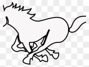 Running Horse Outline - Horse - Transparent PNG Free Download