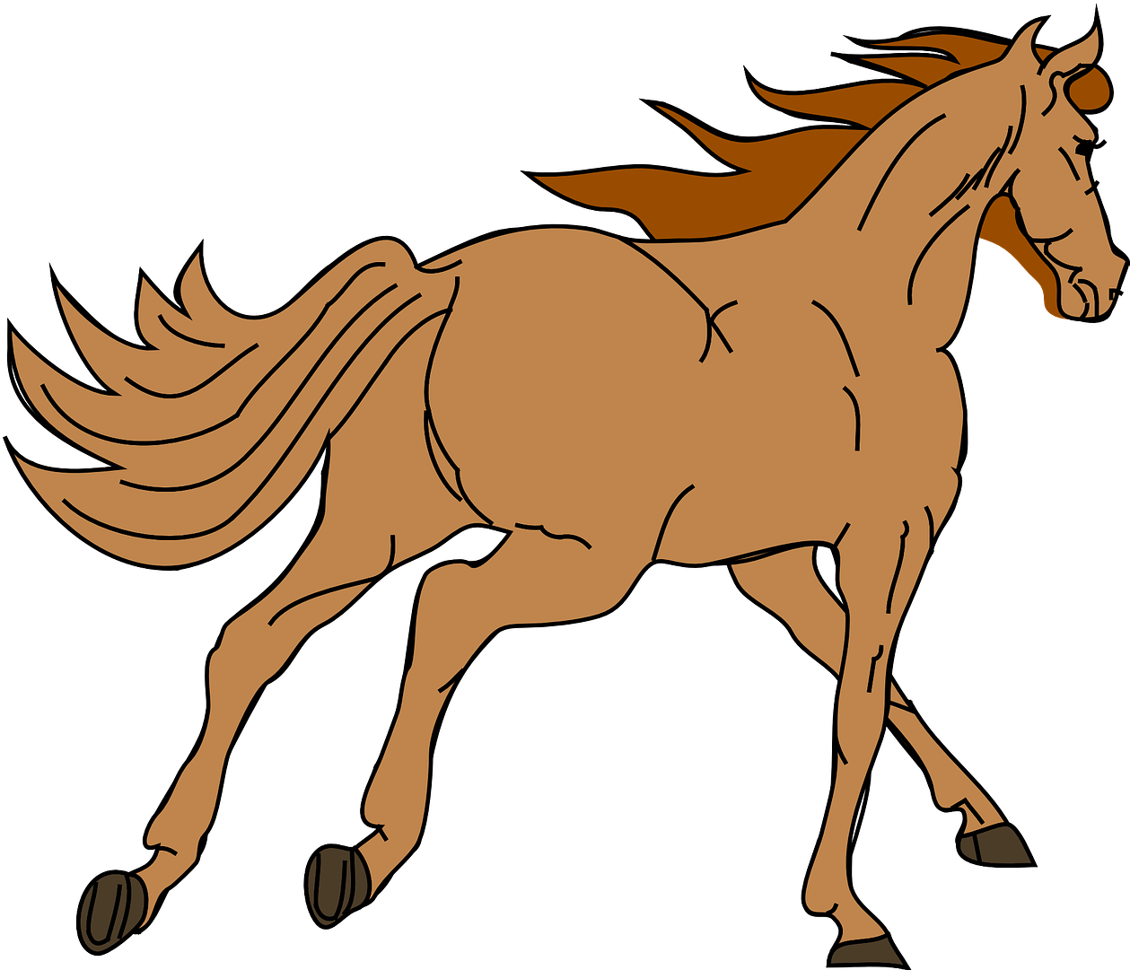 Tan Horse Clip Art At Clker - Horse Clip Art Free - Transparent PNG Free Download