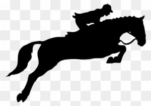 Horse Jumping Hurdle Png - Horse And Rider Jumping Silhouette - Transparent PNG Free Download