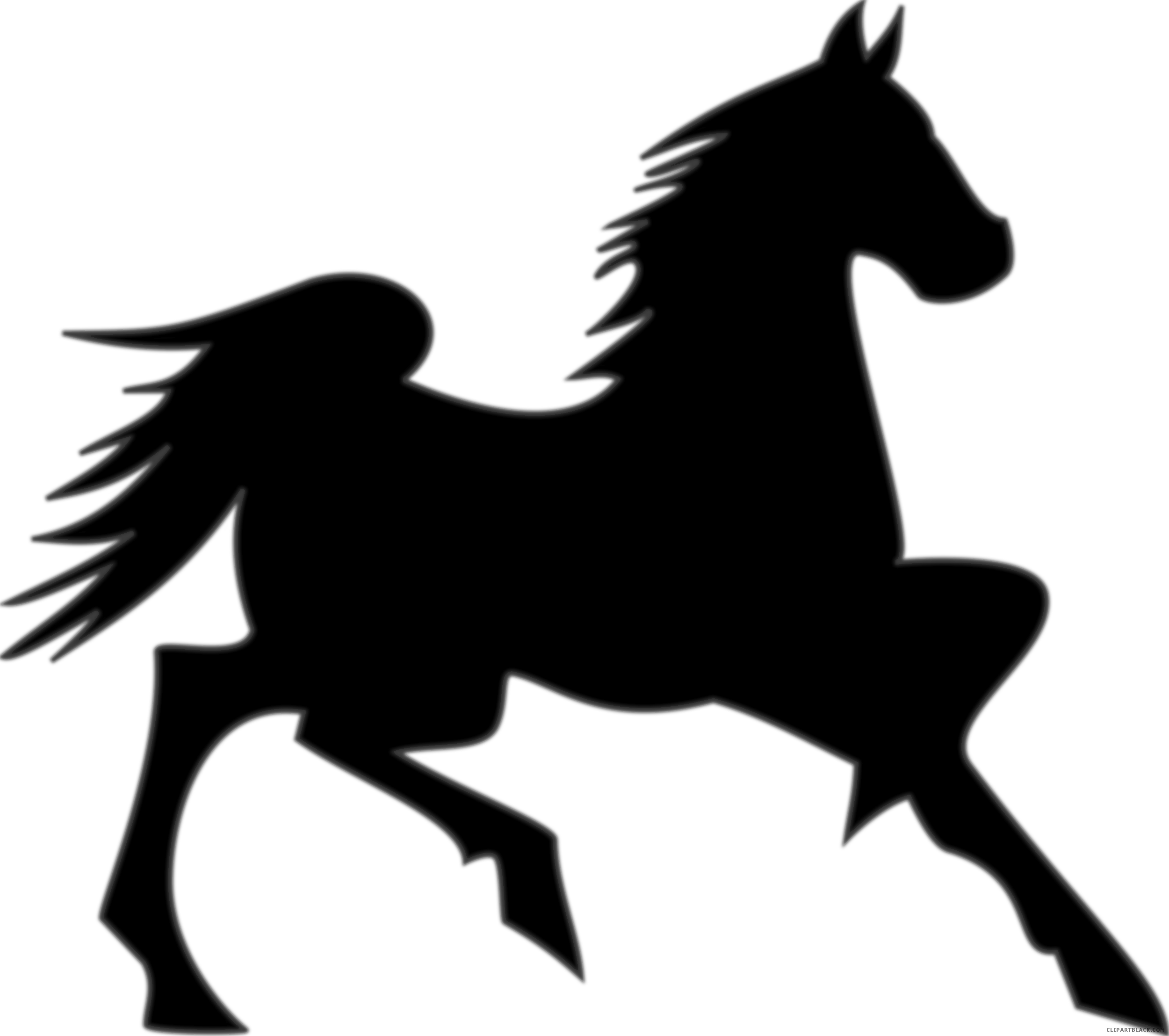 Horse Animal Free Black White Clipart Images Clipartblack - Horse Clip Art - Transparent PNG Free Download