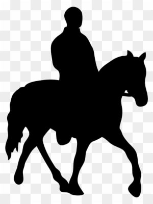 Alba-equestrian - Com - Man On Horse Silhouette - Transparent PNG Free Download