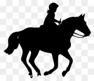 Cross-country Riding - Horse And Jockey Silhouette - Transparent PNG Free Download