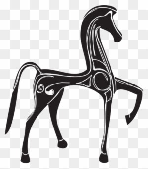 Greek Art - Horse Shower Curtain - Transparent PNG Free Download