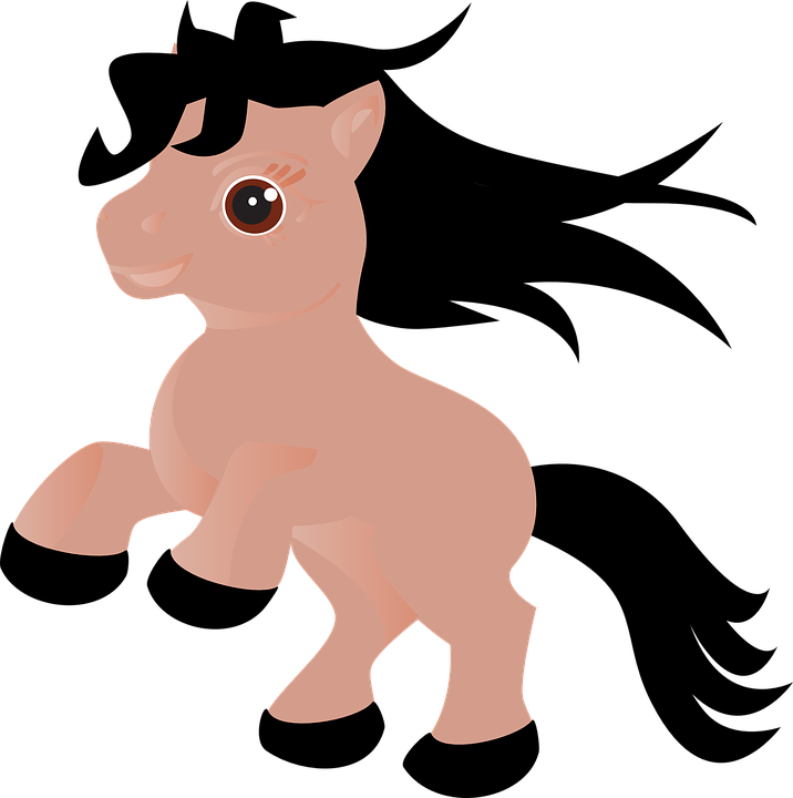 Stallion Clipart Pretty Horse - Cute Horse Png - Transparent PNG Free Download